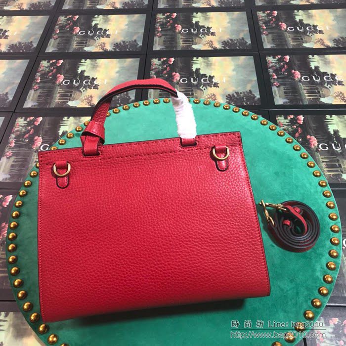 GUCCI古馳女包 新款 專櫃品質 421890 GUCCI手提包 半手工紡織 進口牛皮 古馳斜跨包 大紅色  ydgq3384